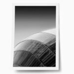 Poster BLACK AND WHITE ARCHITECTURAL METALLIC ROOF
