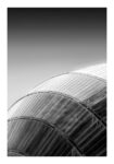 Poster BLACK AND WHITE ARCHITECTURAL METALLIC ROOF