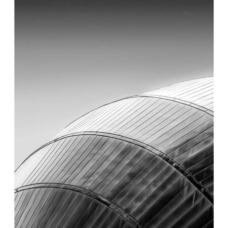 Poster BLACK AND WHITE ARCHITECTURAL METALLIC ROOF - Πολεις - Χαρτες Sticky 2
