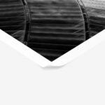 Poster BLACK AND WHITE ARCHITECTURAL METALLIC ROOF