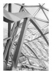 Poster BLACK AND WHITE ARCHITECTURAL MINIMALIST STEEL FRAME