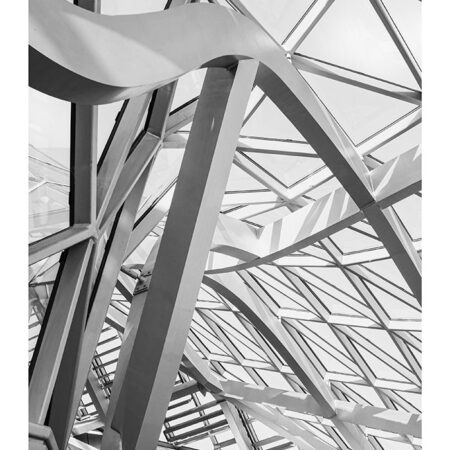 Poster BLACK AND WHITE ARCHITECTURAL MINIMALIST STEEL FRAME - Πολεις - Χαρτες Sticky 2