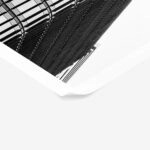 Poster BLACK AND WHITE ARCHITECTURAL MODERN GLASS BUILDING