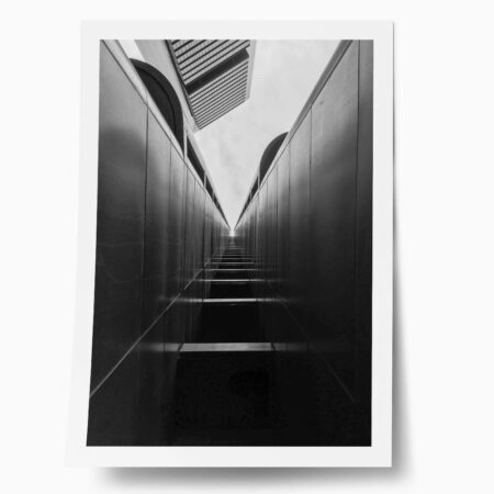 Poster BLACK AND WHITE ARCHITECTURAL MODERN HALLHAY - Πολεις - Χαρτες