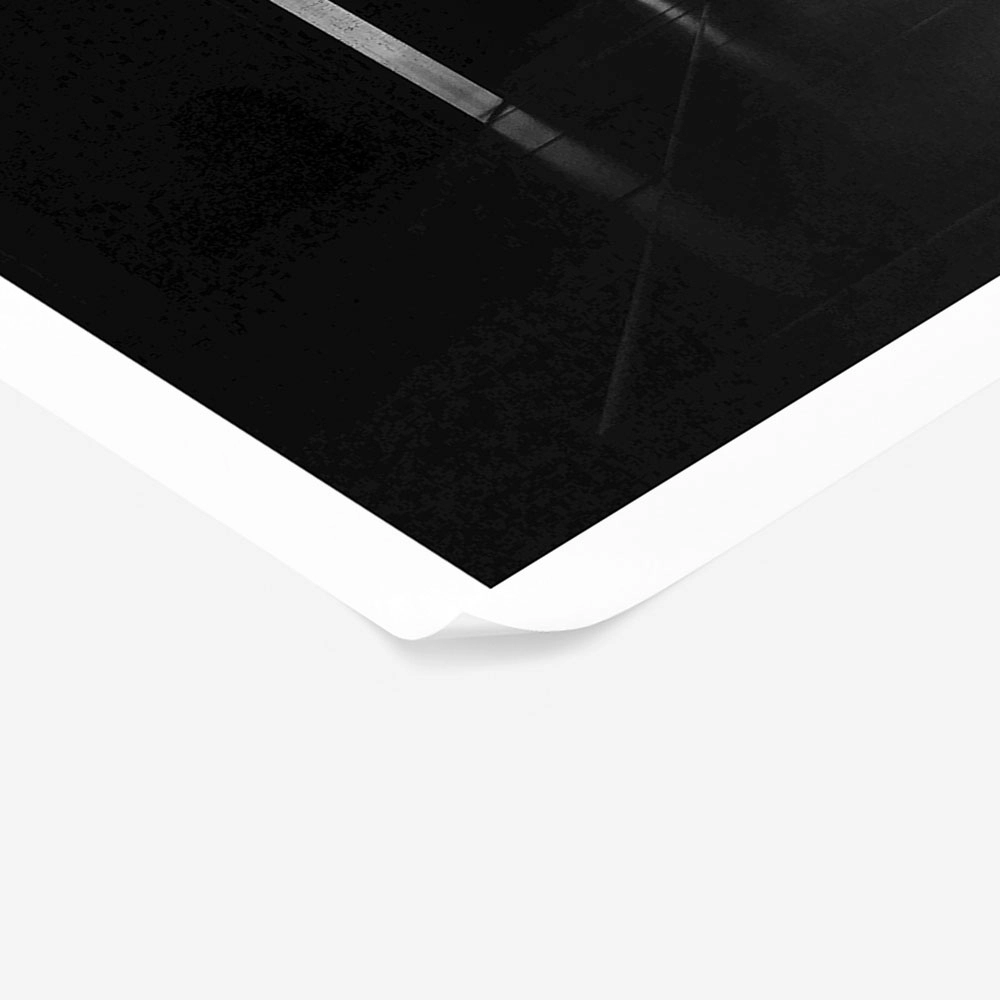 Poster BLACK AND WHITE ARCHITECTURAL MODERN HALLHAY