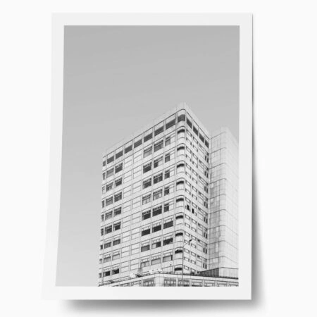 Poster BLACK AND WHITE ARCHITECTURAL MODULAR WINDOW PATTERN - Πολεις - Χαρτες