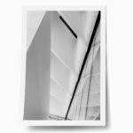 Poster BLACK AND WHITE ARCHITECTURAL MUSEUM INTERIOR