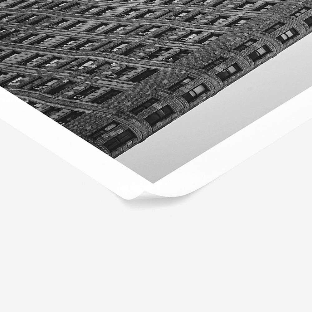 Poster BLACK AND WHITE ARCHITECTURAL NARROW BUILDING 3