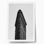 Poster BLACK AND WHITE ARCHITECTURAL NARROW BUILDING