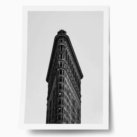 Poster BLACK AND WHITE ARCHITECTURAL NARROW BUILDING - Πολεις - Χαρτες