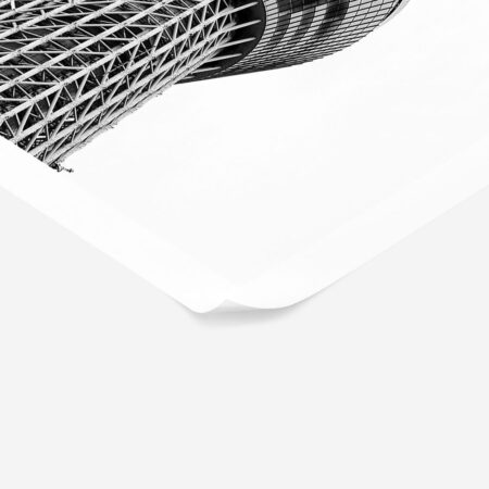 Poster BLACK AND WHITE ARCHITECTURAL OBSERVATION TOWER - Πολεις - Χαρτες Sticky 1