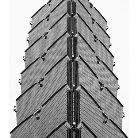 Poster BLACK AND WHITE ARCHITECTURAL PAGODA SKYSCRAPER - Πολεις - Χαρτες Sticky 2