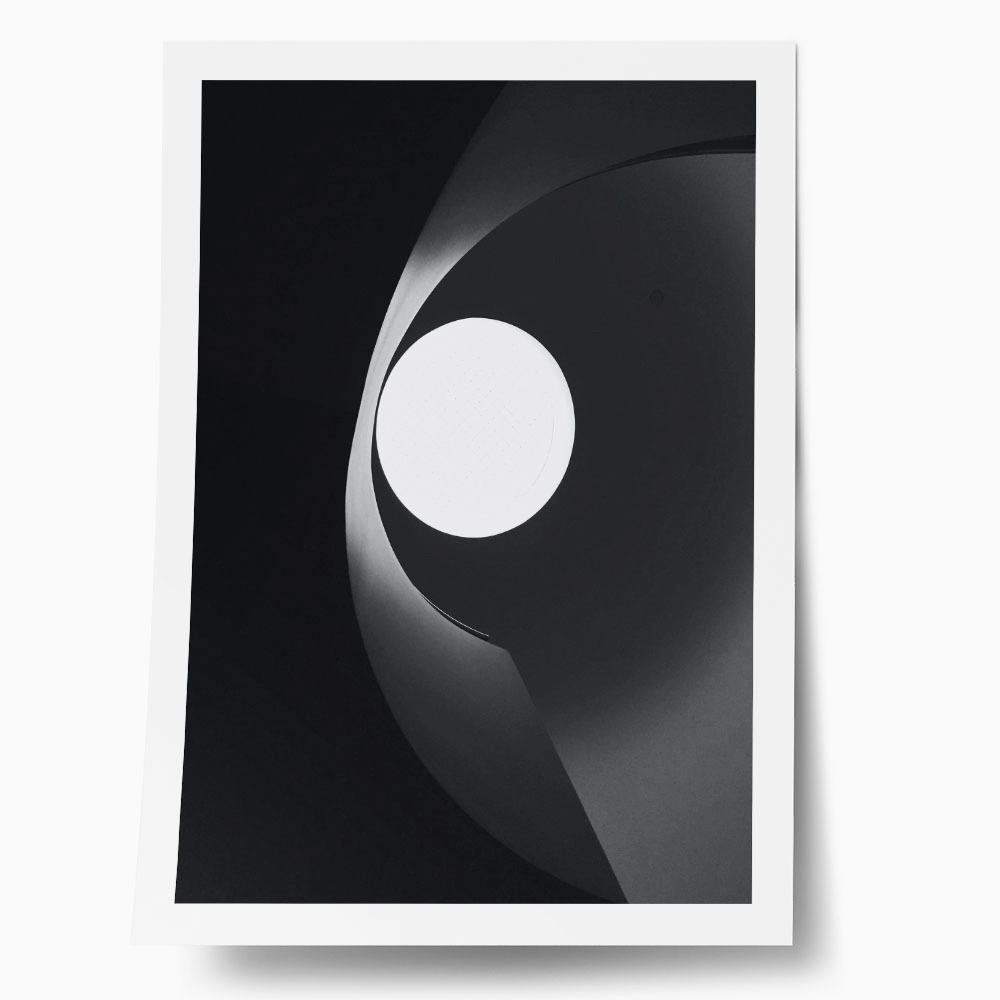 Poster BLACK AND WHITE ARCHITECTURAL PENDANT LAMP
