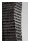 Poster BLACK AND WHITE ARCHITECTURAL PIXELATED FACADE