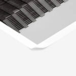 Poster BLACK AND WHITE ARCHITECTURAL PIXELATED FACADE