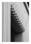 Poster BLACK AND WHITE ARCHITECTURAL REPEATING GEOMETRIC PATTERN