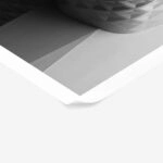 Poster BLACK AND WHITE ARCHITECTURAL REPEATING GEOMETRIC PATTERN