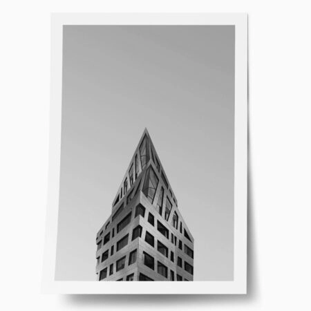 Poster BLACK AND WHITE ARCHITECTURAL SAPPHIRE BUILDING - Πολεις - Χαρτες