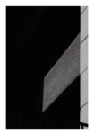 Poster BLACK AND WHITE ARCHITECTURAL SHADOWED BUILDING