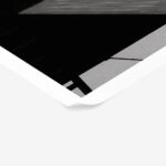 Poster BLACK AND WHITE ARCHITECTURAL SHADOWED BUILDING