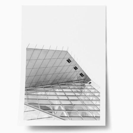 Poster BLACK AND WHITE ARCHITECTURAL SHARP ANGLES - Πολεις - Χαρτες