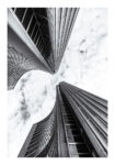 Poster BLACK AND WHITE ARCHITECTURAL SKYSCRAPERS 10