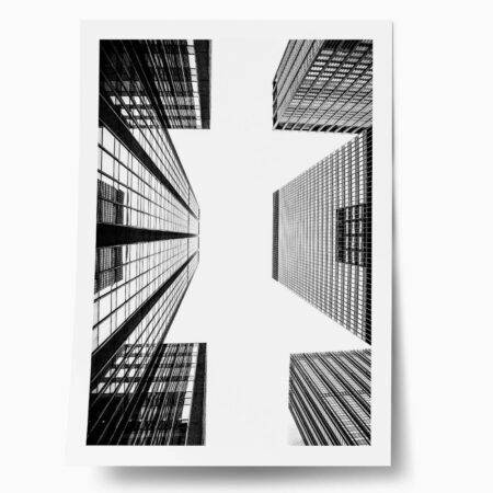 Poster BLACK AND WHITE ARCHITECTURAL SKYSCRAPERS 2 - Πολεις - Χαρτες