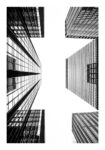 Poster BLACK AND WHITE ARCHITECTURAL SKYSCRAPERS 2