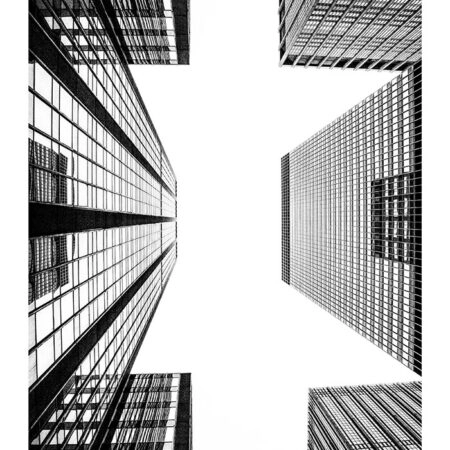 Poster BLACK AND WHITE ARCHITECTURAL SKYSCRAPERS 2 - Πολεις - Χαρτες Sticky 2