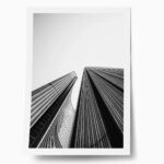 Poster BLACK AND WHITE ARCHITECTURAL SKYSCRAPERS 4