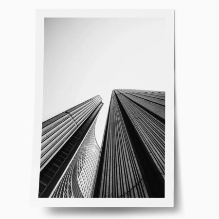 Poster BLACK AND WHITE ARCHITECTURAL SKYSCRAPERS 4 - Πολεις - Χαρτες