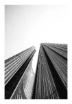 Poster BLACK AND WHITE ARCHITECTURAL SKYSCRAPERS 4