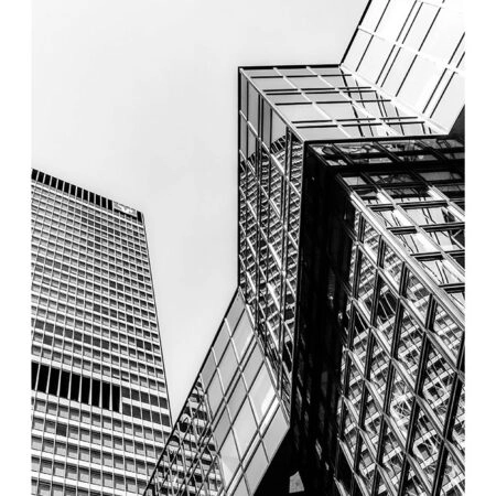 Poster BLACK AND WHITE ARCHITECTURAL SKYSCRAPERS 5 - Πολεις - Χαρτες Sticky 2