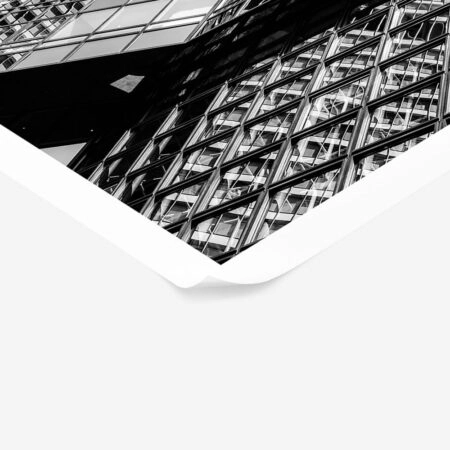 Poster BLACK AND WHITE ARCHITECTURAL SKYSCRAPERS 5 - Πολεις - Χαρτες Sticky 1