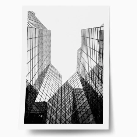 Poster BLACK AND WHITE ARCHITECTURAL SKYSCRAPERS 6 - Πολεις - Χαρτες