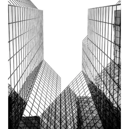 Poster BLACK AND WHITE ARCHITECTURAL SKYSCRAPERS 6 - Πολεις - Χαρτες Sticky 2