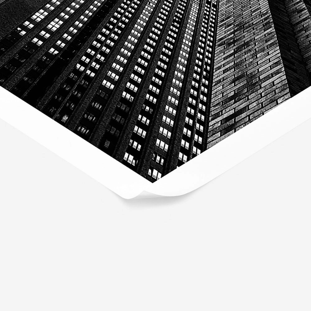 Poster BLACK AND WHITE ARCHITECTURAL SKYSCRAPERS 8
