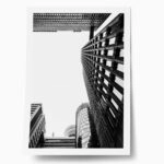 Poster BLACK AND WHITE ARCHITECTURAL SKYSCRAPERS 9