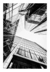 Poster BLACK AND WHITE ARCHITECTURAL SKYSCRAPERS