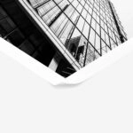 Poster BLACK AND WHITE ARCHITECTURAL SKYSCRAPERS