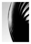 Poster BLACK AND WHITE ARCHITECTURAL SPIRAL PATTERN