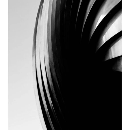 Poster BLACK AND WHITE ARCHITECTURAL SPIRAL PATTERN - Πολεις - Χαρτες Sticky 2