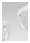 Poster BLACK AND WHITE ARCHITECTURAL SPIRAL SHAPED STRUCTURES