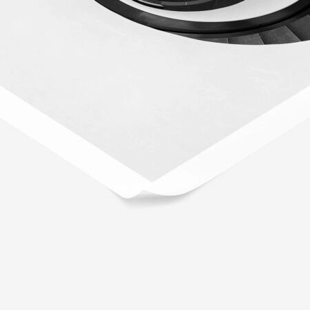 Poster BLACK AND WHITE ARCHITECTURAL SPIRAL STAIRCASE 3 - Πολεις - Χαρτες Sticky 1