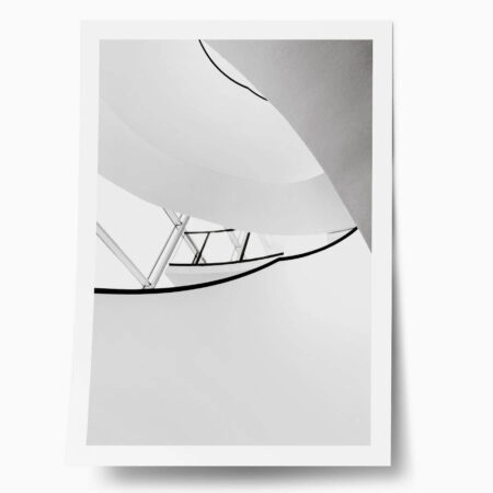 Poster BLACK AND WHITE ARCHITECTURAL SPIRAL STAIRCASE 4 - Πολεις - Χαρτες