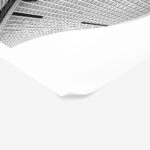 Poster BLACK AND WHITE ARCHITECTURAL SPIRALING TOWER