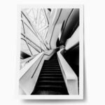 Poster BLACK AND WHITE ARCHITECTURAL STAIRCASES
