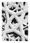 Poster BLACK AND WHITE ARCHITECTURAL STAR PATTERN