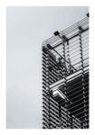 Poster BLACK AND WHITE ARCHITECTURAL STEEL EXTERIOR FACADE