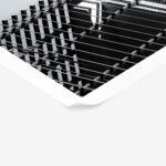 Poster BLACK AND WHITE ARCHITECTURAL STEEL EXTERIOR FACADE